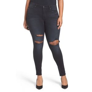 Good American Good Legs High Rise Ripped Jeans